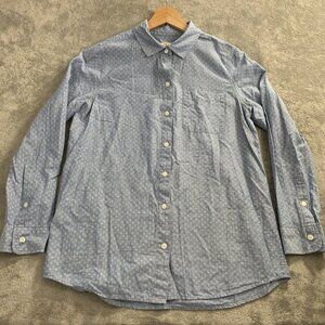 Marine Layer Shirt Womens Small Joyce Boyfriend Button Down Pocket Long Sleeve
